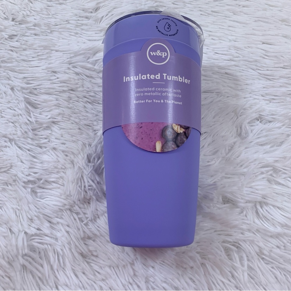 W&p NWT 20 oz ceramic coating Insulated Tumbler in lavender double walls